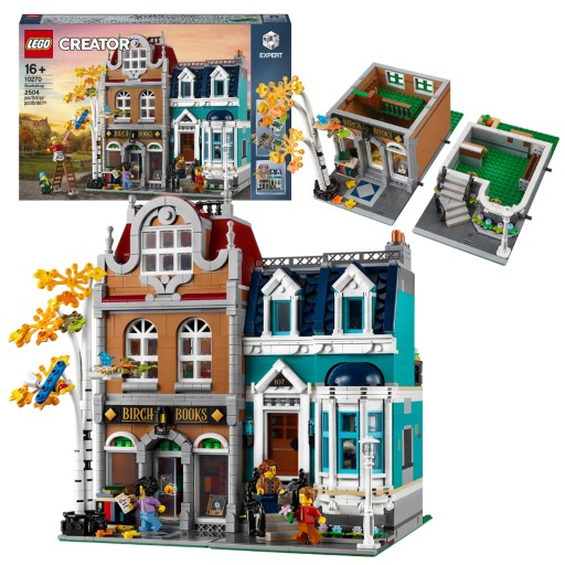 LEGO Creator Expert 10270 Трехэтажный книжный магазин Многоквартирный дом Модульное здание
