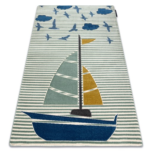 ДЕТСКИЙ КОВЕР PETIT 80x150 BOAT GREEN #GR4293
