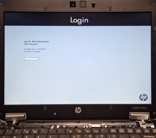 Корпус для процессора HP EliteBook 2540p i5 на запчасти
