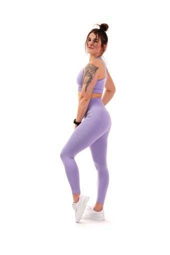 Damski komplet UniquYou Violet M treningowy zestaw top legginsy HIT