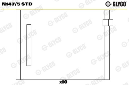 ПОДШИПНИК РАСПРЕДВАЛА VW 1.9TDI STD КОМПЛЕКТ N147/5 STD