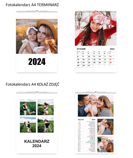 1 спиральный фотокалендарь YOUR PHOTOS — рождественский подарок бабушкам и дедушкам.