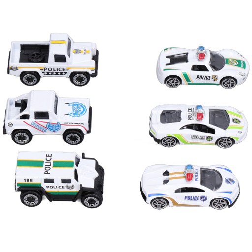 Набор металлических автомобильных игрушек 6шт 1:64