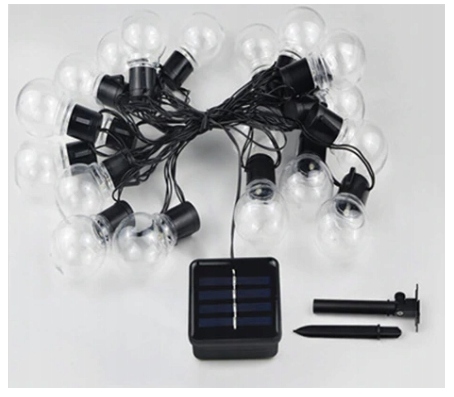 Girlanda Ogrodowa Solarna 30 LED 6,2m Lampki Zewnętrzne do Ogrodu SOLARNE