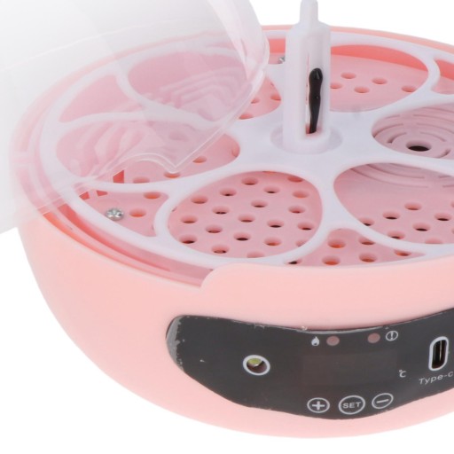 Домашний инкубатор Clear 6 Egg Auto Pink для детей