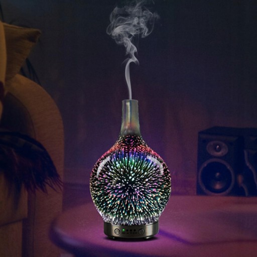3D стеклянный диффузор эфирного масла, тихий