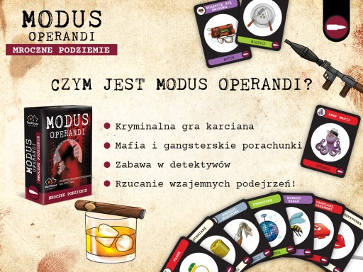 Detective MODUS OPERANDI Dark Underground ДЕТЕКТИВНАЯ ВЕЧЕРИНКА ИГРА