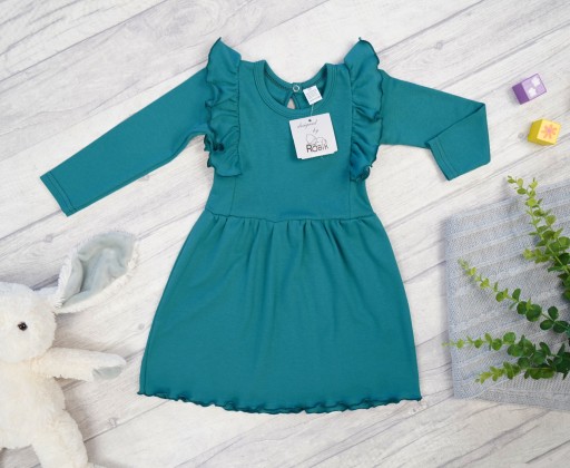 Бутылка DRESS, размер 116, длинные рукава с рюшами.