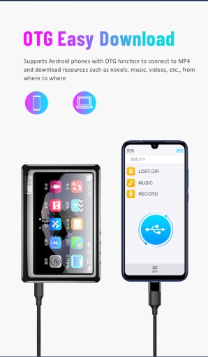 32G музыкальный плеер для электронных книг с сенсорным экраном MP4