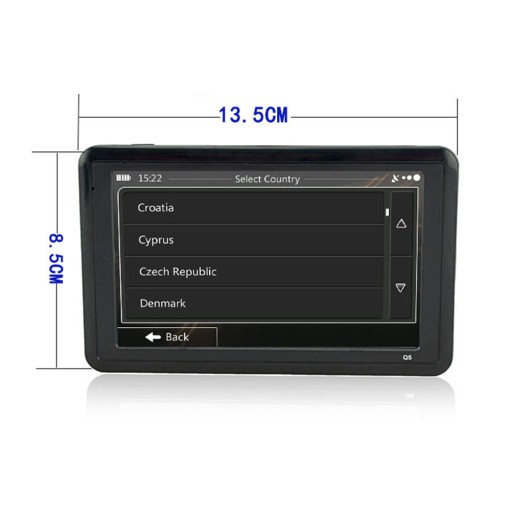 5-дюймовый грузовой навигатор 8G Автомобильный GPS-навигатор