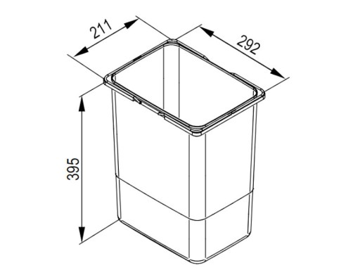 Kosz na śmieci PRAKTIKO sortownik REJS segregator do szuflady 80 cm 3x20L