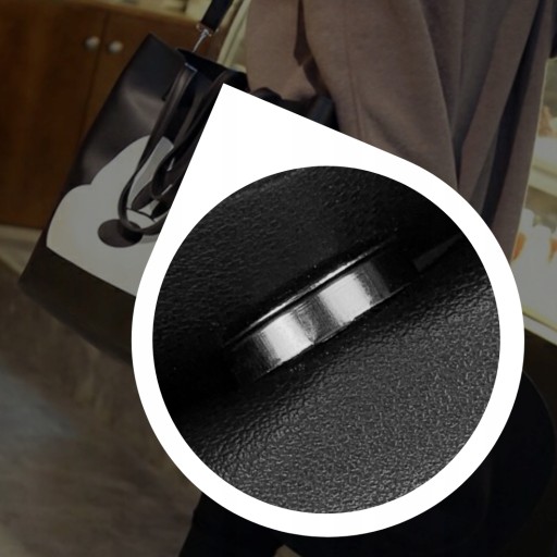 Inna (yualomc) torebka shopper skóra ekologiczna czarny