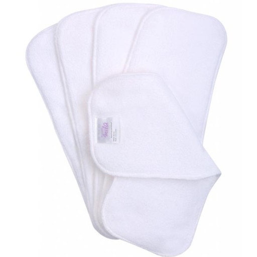 Вкладыш многоразовый Вставки MILA MICROFIBRE, 3-слойные БЕЛЫЕ 14х33 см