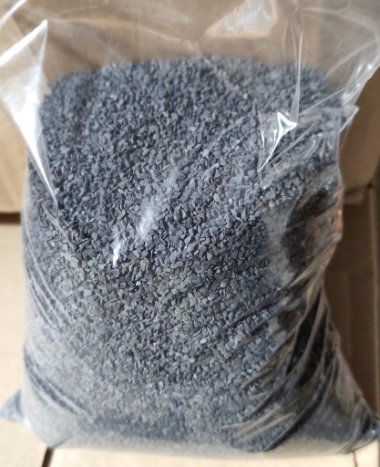 Zasypka drobny żwirek ogrodowy czarny bazalt piasek 1-2 mm nero ebano 24 kg