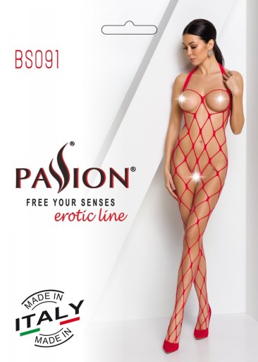 BS091 czerwony uniwersalny - Bodystocking Box