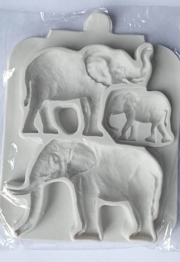 Силиконовая форма Слон Elephants A0061