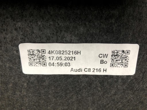 Osłona podwozia prawy tył Audi A6 C8