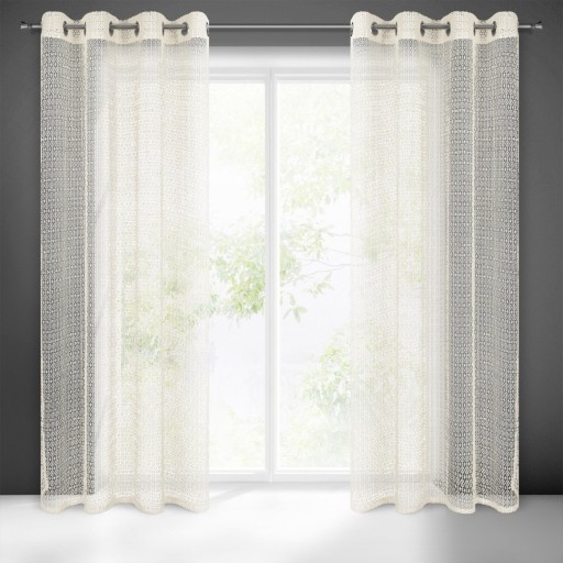 ЛЕГКАЯ СЕТОЧНАЯ ШТОРА LARA BOHO ECRU 140x250см