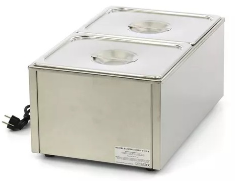 Электрическая гастрономическая Bain Mare с краном плюс 2 контейнера с 2 крышками 1/2
