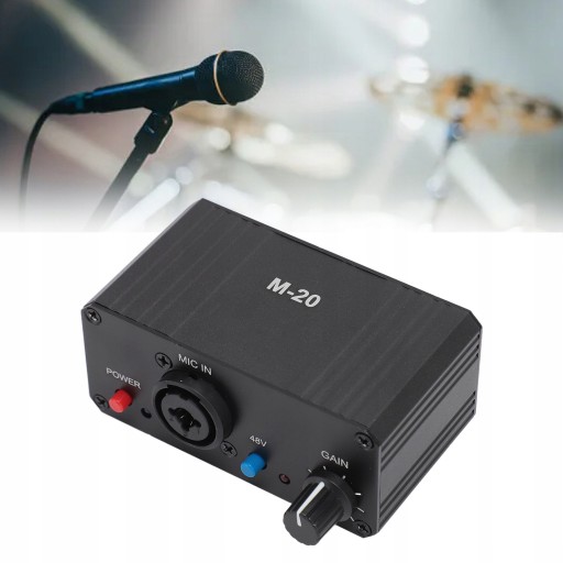 XLR МИКРОФОННЫЙ ПРЕДУСИЛИТЕЛЬ, ФАНТОМНОЕ ПИТАНИЕ 48 В