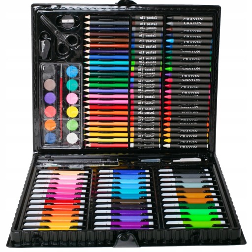 БОЛЬШОЙ НАБОР ДЛЯ ЖИВОПИСИ EALS PAINTS PASTELS кисть