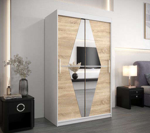 Szafa przesuwna do salonu nowoczesna B 120 cm