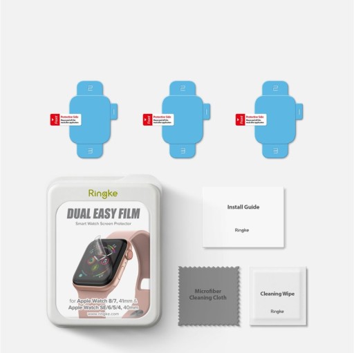 RINGKE - 3 x FOLIA - DO APPLE WATCH 44 / 44 MM