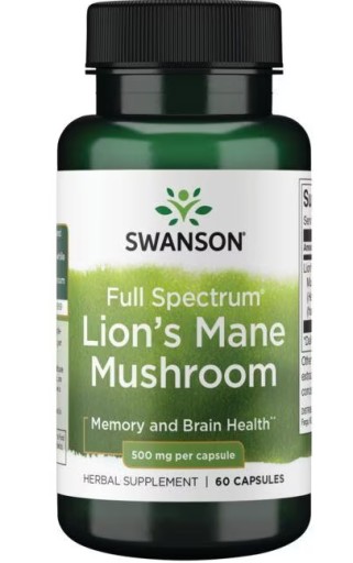 Swanson Lion's Mane 500мг 60капс