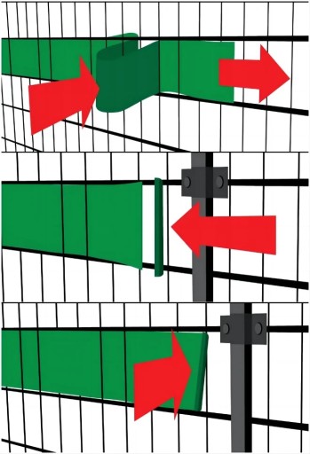 FENCE TAPE 19X35 SOLID Крышка + ЗАЖИМЫ JSZ