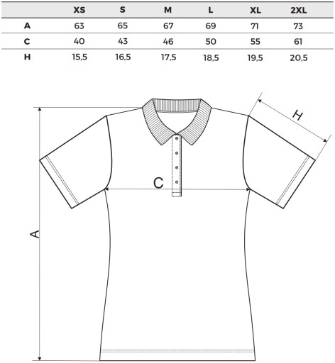 Malfini Single J. 223 Fitted Women's Fish Fork Polo Blouse xxl
