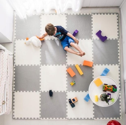FOAM PUZZLE FOAM MAT пазлы для детей на пол 12 EL 90x120 ТОЛЩ.
