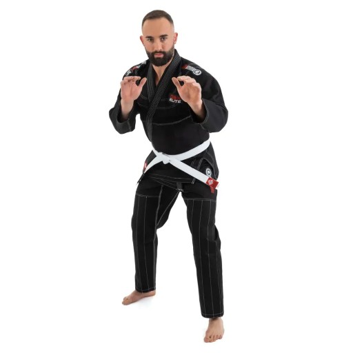 КИМОНО/ГИ ДЛЯ ТРЕНИРОВОК BJJ ЧЕРНОЕ DBX ELITE + БЕСПЛАТНЫЙ ПОЯС DBX BUSHIDO A0