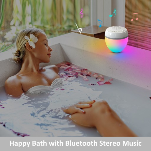 Водонепроницаемый динамик Bluetooth светодиодный светильник для бассейна IP68 Термометр для бассейна