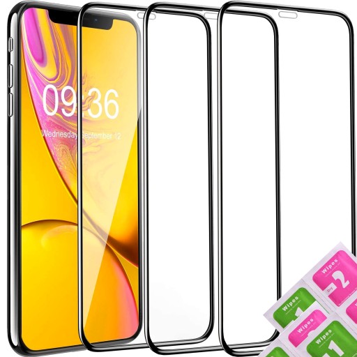 3 шт. 5D ПОЛНОСТЬЮ КЛЕЕВОЕ СТЕКЛО для iPhone XR / 11