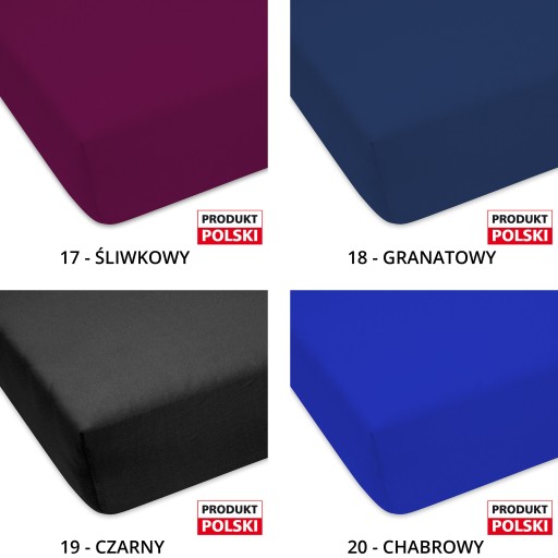 PRZEŚCIERADŁO JERSEY BAWEŁNIANE 70x120 CM Z GUMKĄ DUŻY WYBÓR KOLORÓW