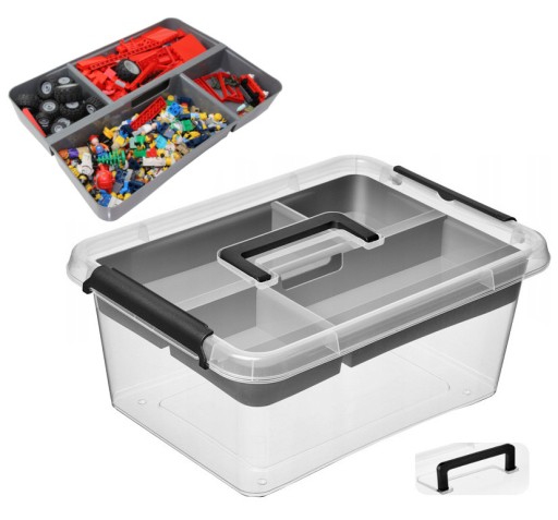 КОНТЕЙНЕР ДЛЯ LEGO BRICKS 12,5 л + органайзер
