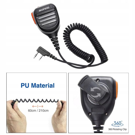 Микрофон с динамиком PTT для BaoFeng UV-5R UV5RA