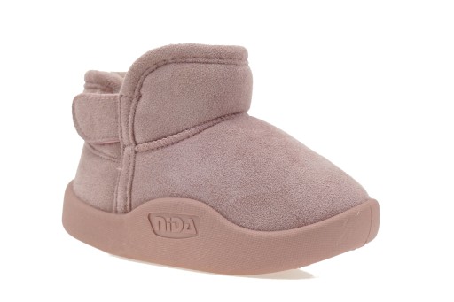 DZIEWCZĘCE BUTY ZIMOWE DZIECIĘCE OCIEPLANE EMU NA RZEPY BAREFOOT 25