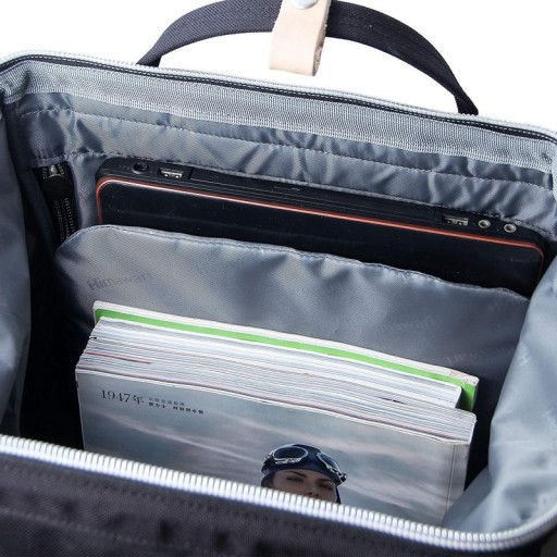 WRO Damski plecak szkolny Himawari HM1882 na laptopa 15,6 CORDURA camelowy