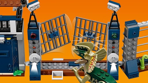 LEGO JURASSIC WORLD 75931 Нападение дилофозавра на аванпост с пистолетом-динозавром