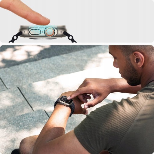 Стекло Spigen для Apple Watch Ultra 49 мм с аппликатором, стеклом, крышкой