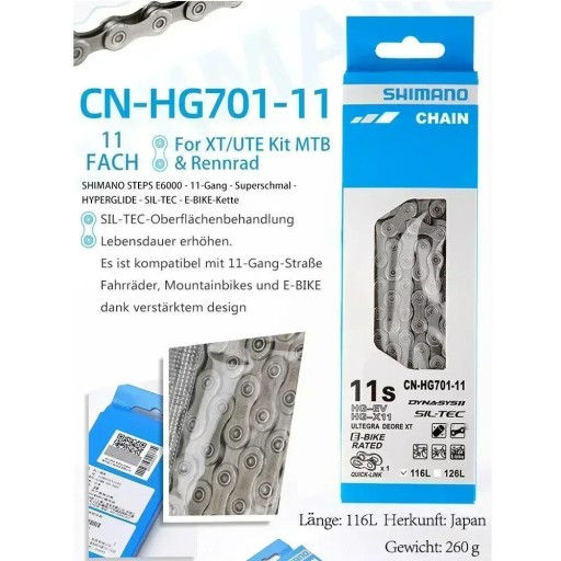 SHIMANO DEORE XT HG701 HG601 11-скоростная цепь 9 10 11 12-скоростные велосипедные цепи Mt