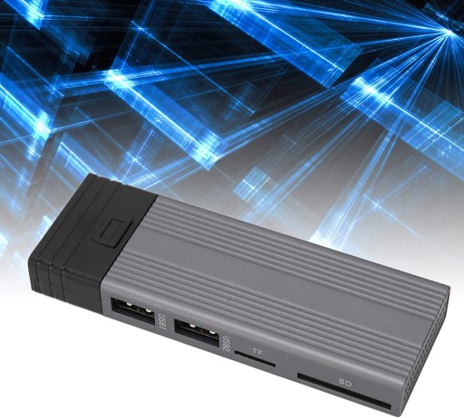 Дисковый корпус M.2 NVME SSD 2в1 с HUB USB 3.1 3.2 gen2 кард-ридер