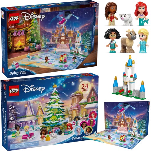 LEGO DISNEY Адвент-календарь Ариэль и Эльза Диснея LEGO Для девочек