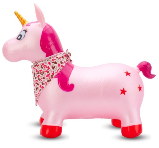 Джемпер детский резиновый UNICORN 60 см жемчужно-розовый с банданой для прыжков