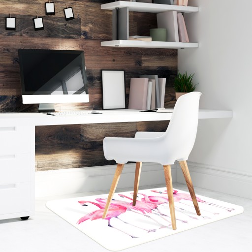 Podkładka pod krzesło mata 100cm Flamingi Zb 2,2mm