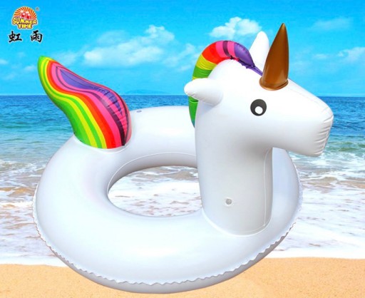 Кольцо для плавания Водный матрас Unicorn 90см