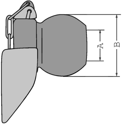 2x СВАРОЧНЫЙ КРЮК CAT3 + ШАРИКИ С ВОРОТНИКОМ 64x28