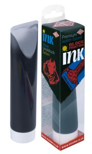 Краска графическая Essdee Premium linocut ink ЧЕРНАЯ 100мл для линолеума