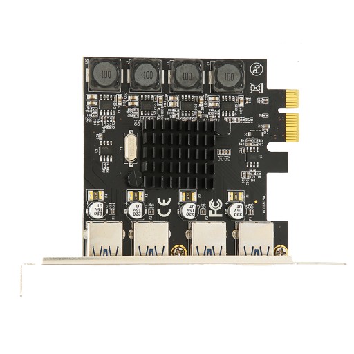 Плата расширения PCIE-USB 4 Порты USB 3.0 5